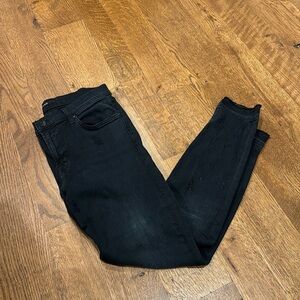 J Brand Women’s Capri Mid Rise Jeans Black Size 27